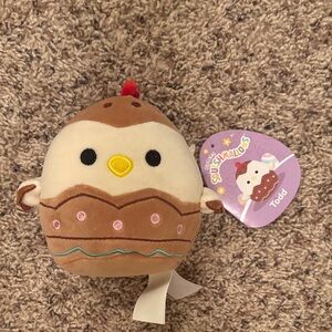Squishmallows Todd the Chicken Plush - Brown and Cream